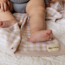 Load image into Gallery viewer, 100% Luxury Cotton Swaddle Receiving Baby Blanket - Plaid: Beige - CovetedThings