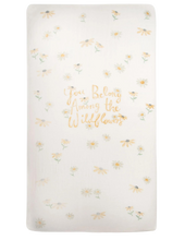 Load image into Gallery viewer, Wildflowers Organic Crib Sheet - CovetedThings