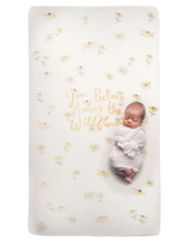 Load image into Gallery viewer, Wildflowers Organic Crib Sheet - CovetedThings
