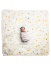 Load image into Gallery viewer, Wildflowers 4-Layer Organic Cotton Happy Cloud Luxury Blanket - CovetedThings
