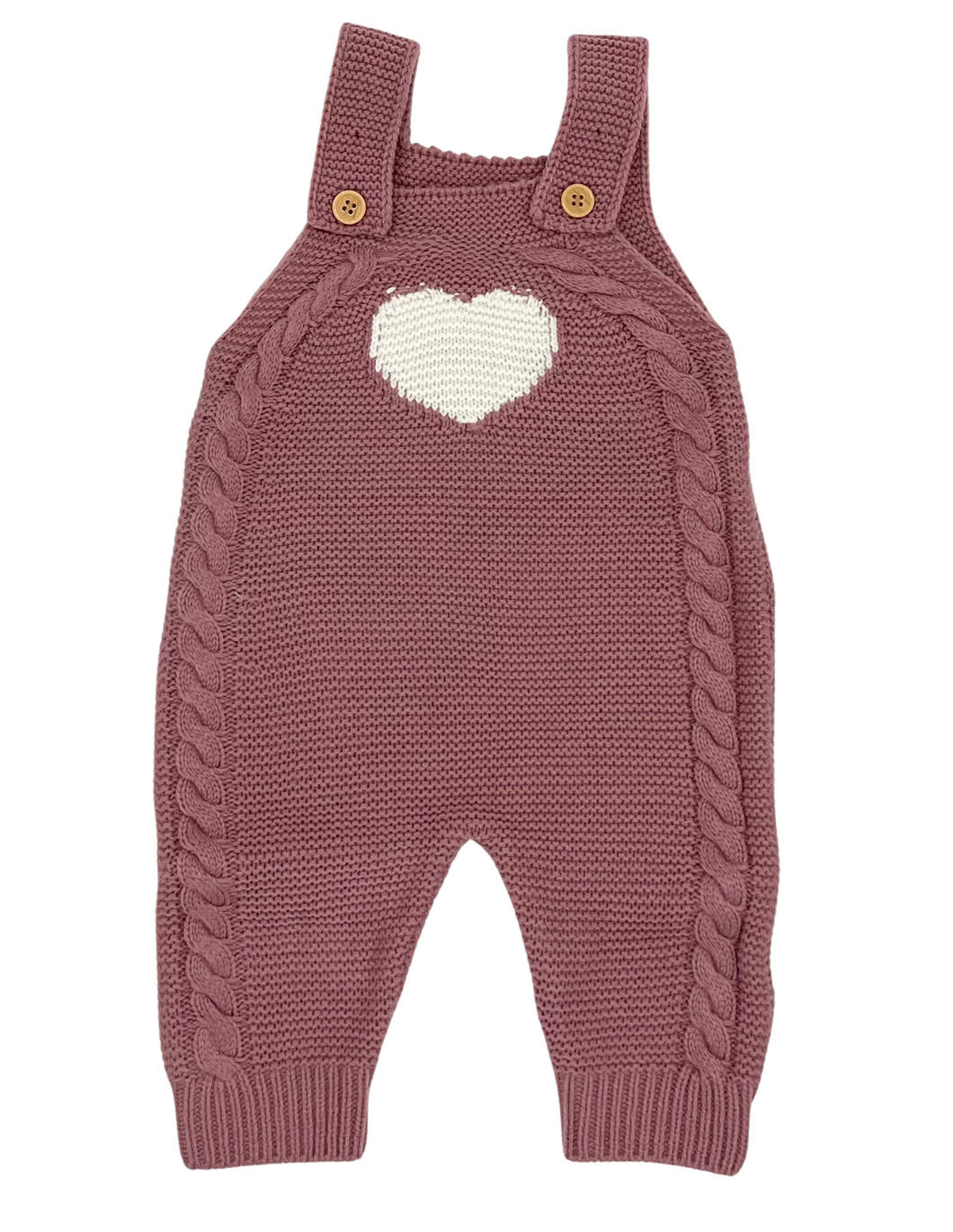 Knitted Heart Overalls - CovetedThings