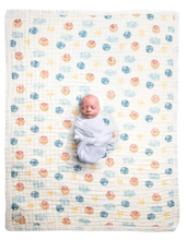 Load image into Gallery viewer, Move Mountains 4-Layer Organic Cotton Happy Cloud Luxury Blanket - CovetedThings