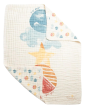 Load image into Gallery viewer, Move Mountains 4-Layer Organic Cotton Happy Cloud Luxury Blanket - CovetedThings