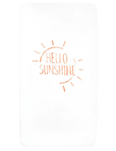 Load image into Gallery viewer, Hello Sunshine Organic Crib Sheet - CovetedThings