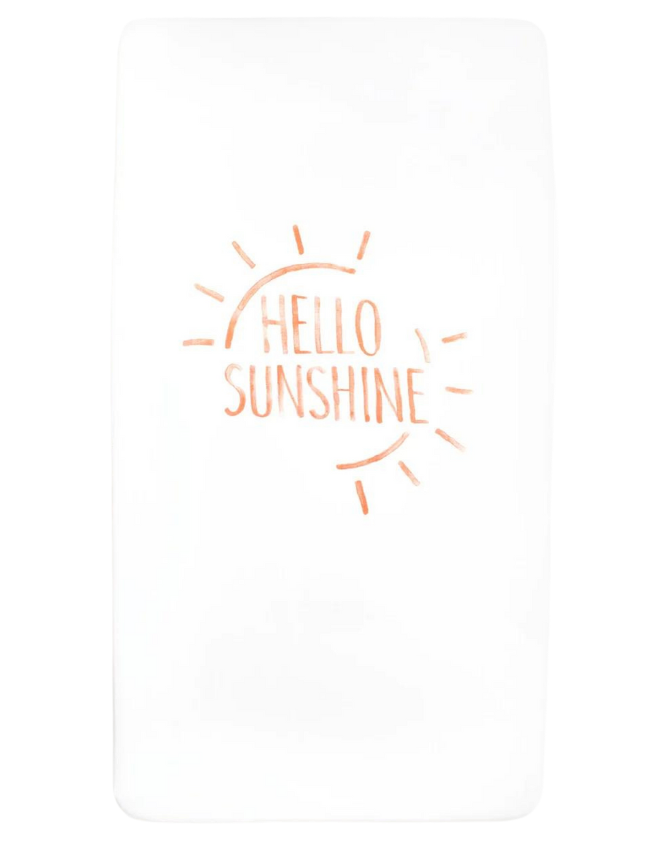 Hello sunshine crib deals sheet