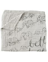 Load image into Gallery viewer, Better Together 4-Layer Organic Cotton Happy Cloud Luxury Blanket - CovetedThings