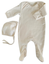 Load image into Gallery viewer, Organic Cotton Footed Onesie in Dove - CovetedThings