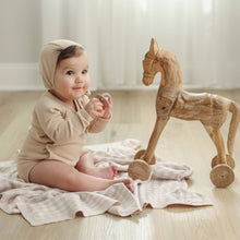 Load image into Gallery viewer, 100% Luxury Cotton Swaddle Receiving Baby Blanket - Plaid: Beige - CovetedThings