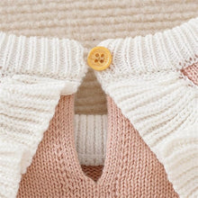 Load image into Gallery viewer, Knitted Romper in Pink Gingham