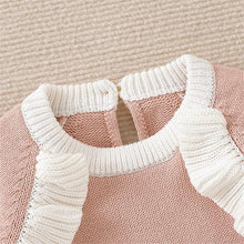 Load image into Gallery viewer, Knitted Romper in Pink Gingham