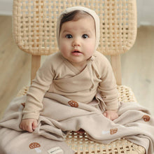 Load image into Gallery viewer, 100% Luxury Cotton Swaddle Receiving Baby Blanket - Mushroom: Camel - CovetedThings
