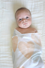 Load image into Gallery viewer, Pink and Blue Hearts Receiving Blanket - CovetedThings