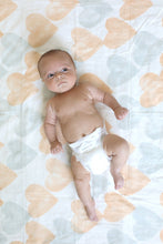 Load image into Gallery viewer, Pink and Blue Hearts Receiving Blanket - CovetedThings