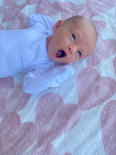Load image into Gallery viewer, Pink Hearts Receiving Blanket - CovetedThings