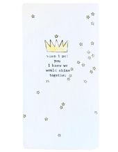 Load image into Gallery viewer, Crown Organic Crib Sheet - CovetedThings