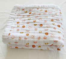 Load image into Gallery viewer, Hello Sunshine 4-Layer Organic Cotton Happy Cloud Luxury Blanket - CovetedThings