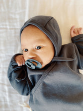 Load image into Gallery viewer, Organic Cotton unisex bonnet in Charcoal - CovetedThings