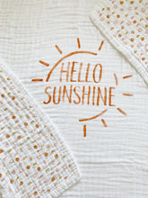 Load image into Gallery viewer, Hello Sunshine 4-Layer Organic Cotton Happy Cloud Luxury Blanket - CovetedThings