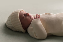 Load image into Gallery viewer, Organic cotton heirloom knitted newborn hat - CovetedThings