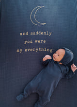 Load image into Gallery viewer, Organic Cotton Footed Onesie in Charcoal - CovetedThings