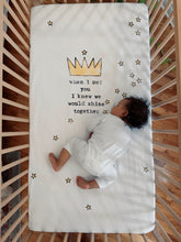 Load image into Gallery viewer, Crown Crib Sheet - CovetedThings