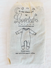 Load image into Gallery viewer, Organic Cotton Footed Onesie in Dove - CovetedThings