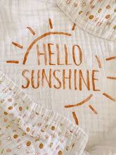 Load image into Gallery viewer, Hello Sunshine 4-Layer Organic Cotton Happy Cloud Luxury Blanket - CovetedThings