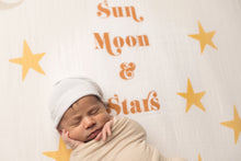 Load image into Gallery viewer, Sun, Moon, and Stars Crib Sheet - CovetedThings