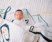 Load image into Gallery viewer, *AS-IS* Bi Coastal 4-Layer Organic Cotton Happy Cloud Luxury Blanket - CovetedThings