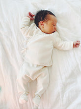 Load image into Gallery viewer, Organic Cotton Footed Pants in Dove - CovetedThings