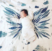 Load image into Gallery viewer, Wings Organic Swaddle Blanket - Coveted Things