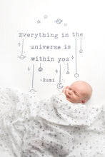 Load image into Gallery viewer, All Over Planet Print Organic Swaddle Blanket- Coveted Things
