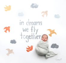 Load image into Gallery viewer, In Dreams We Fly Together Organic Swaddle Scarf™ - CovetedThings