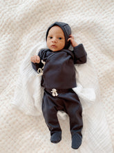 Load image into Gallery viewer, Organic Cotton Footed Pants in Charcoal - CovetedThings