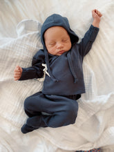 Load image into Gallery viewer, Organic Cotton Kimono Top in Charcoal - CovetedThings