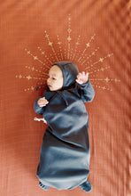 Load image into Gallery viewer, Organic Cotton Baby Gown in Charcoal - CovetedThings