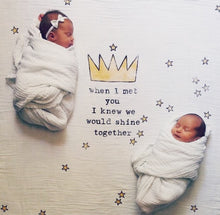 Load image into Gallery viewer, Crown Organic Swaddle Blanket - CovetedThings
