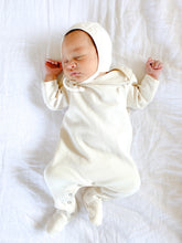Load image into Gallery viewer, Organic Cotton Footed Onesie in Dove - CovetedThings