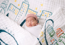 Load image into Gallery viewer, Bi Coastal 4-Layer Organic Cotton Happy Cloud Luxury Blanket - CovetedThings