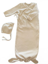 Load image into Gallery viewer, Organic Cotton Baby Gown in Dove - CovetedThings