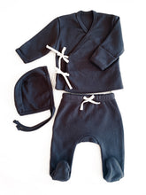 Load image into Gallery viewer, Organic Cotton Kimono Top in Charcoal - CovetedThings