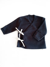 Load image into Gallery viewer, Organic Cotton Kimono Top in Charcoal - CovetedThings