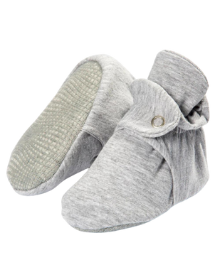 Baby Booties- Grey Cotton - CovetedThings