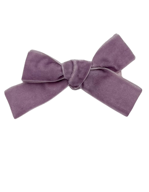 Hair Bow- Light Purple Velvet - CovetedThings
