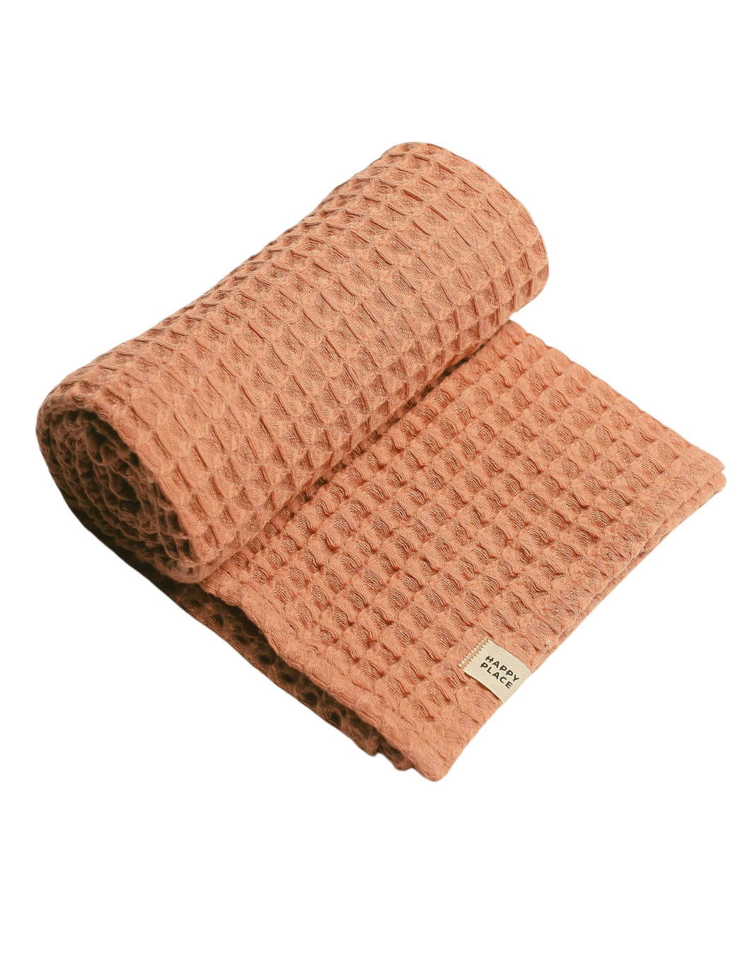 Organic Cotton Waffle Baby Blanket in Terra Cotta - CovetedThings