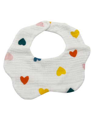 Bib- Multicolor Hearts - CovetedThings