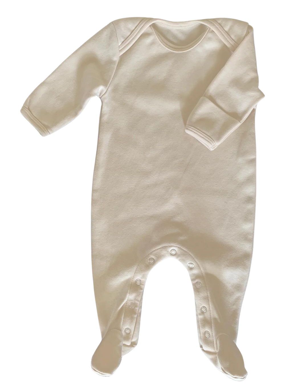 Organic Cotton Footed Onesie in Dove - CovetedThings
