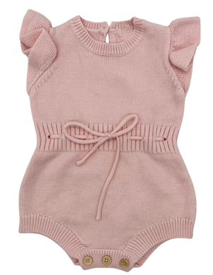Knitted Romper in Rose - CovetedThings