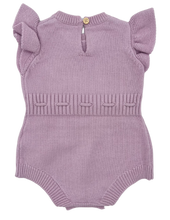 Load image into Gallery viewer, Knitted Romper in Lilac - CovetedThings
