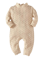Load image into Gallery viewer, Onesie- Knitted Eyelet - CovetedThings
